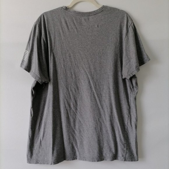 47 Mens Gray Short Sleeve Crew Neck Aggies ATM Graphic Print T Shirt Size L - Picture 4 of 5